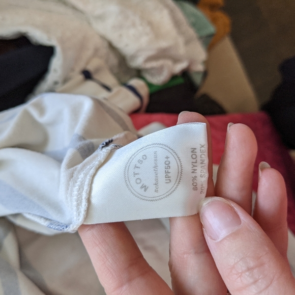 Mott50 Striped Hooded Dress/Swimsuit Cover SzM - Picture 8 of 9